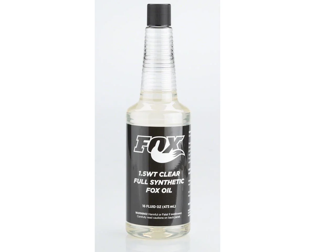 Fox Suspension Full Synthetic Fox Oil (Clear 1.5WT) (16 oz)